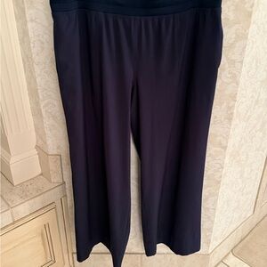 Nic + Zoe active women’s navy blue wide leg pants